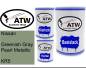 Preview: Nissan, Greenish Gray Pearl Metallic, KR5: 500ml Lackdose + 500ml Klarlack + 250ml Härter - Set, von ATW Autoteile West.